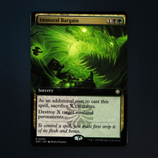 Immoral Bargain Magic The Gathering MTG 95 Near Mint front