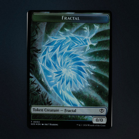 Fractal Token Magic The Gathering MTG T0004 Secrets of Strixhaven Near Mint front