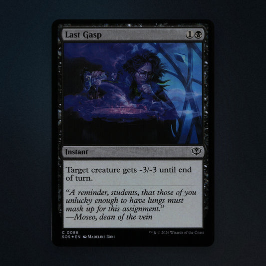 Last Gasp Magic The Gathering MTG 86 Secrets of Strixhaven (SOS) Near Mint front