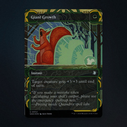 Giant Growth Magic The Gathering MTG 52 Near Mint front