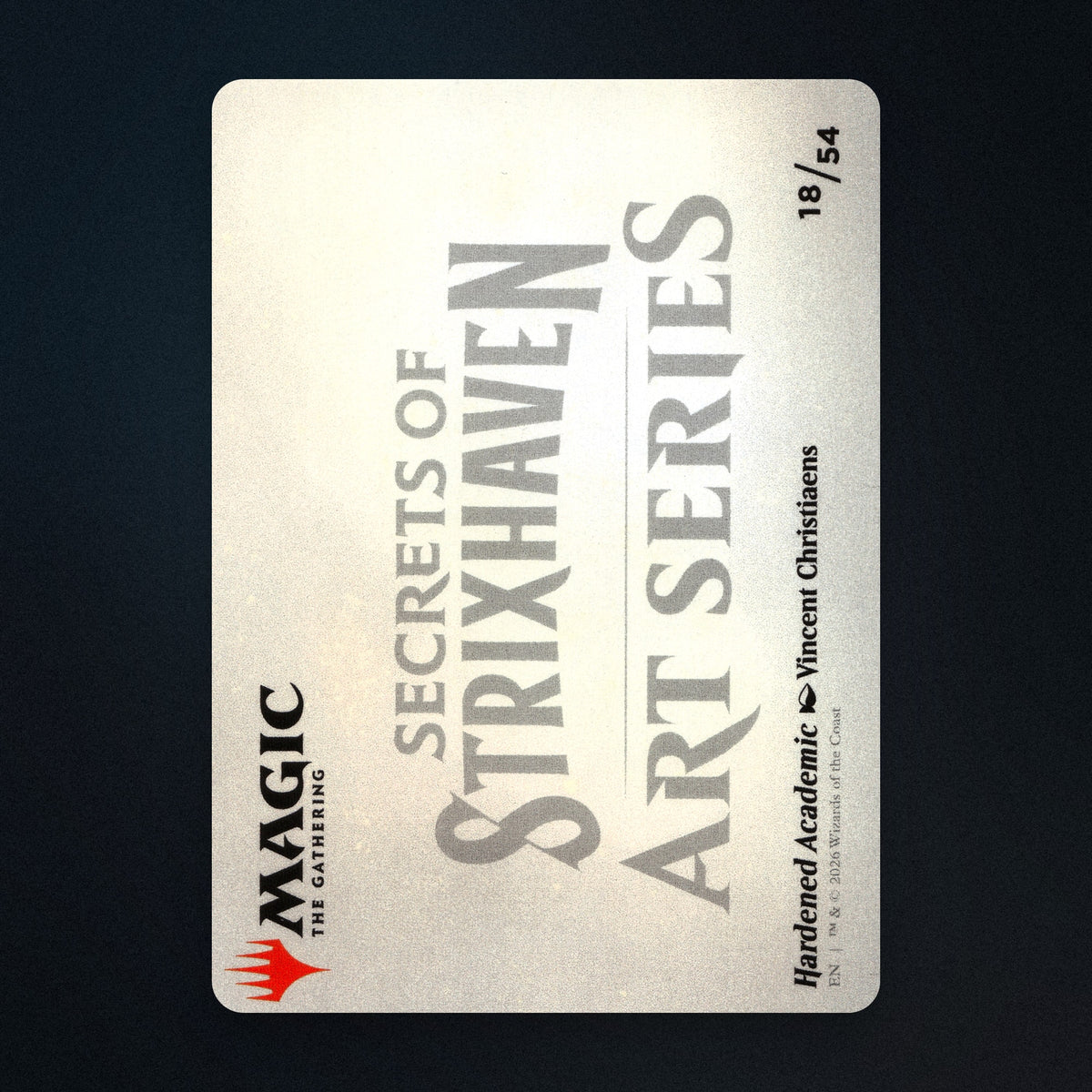 Hardened Academic // Hardened Academic Magic The Gathering MTG 18 Near Mint back
