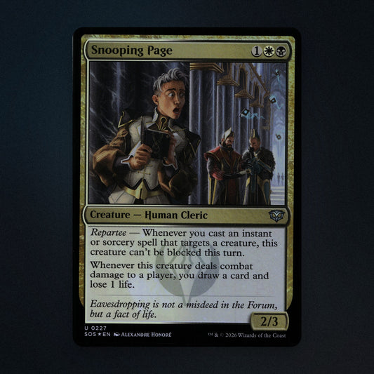 Snooping Page Magic The Gathering MTG 227 Secrets of Strixhaven (SOS) Near Mint front