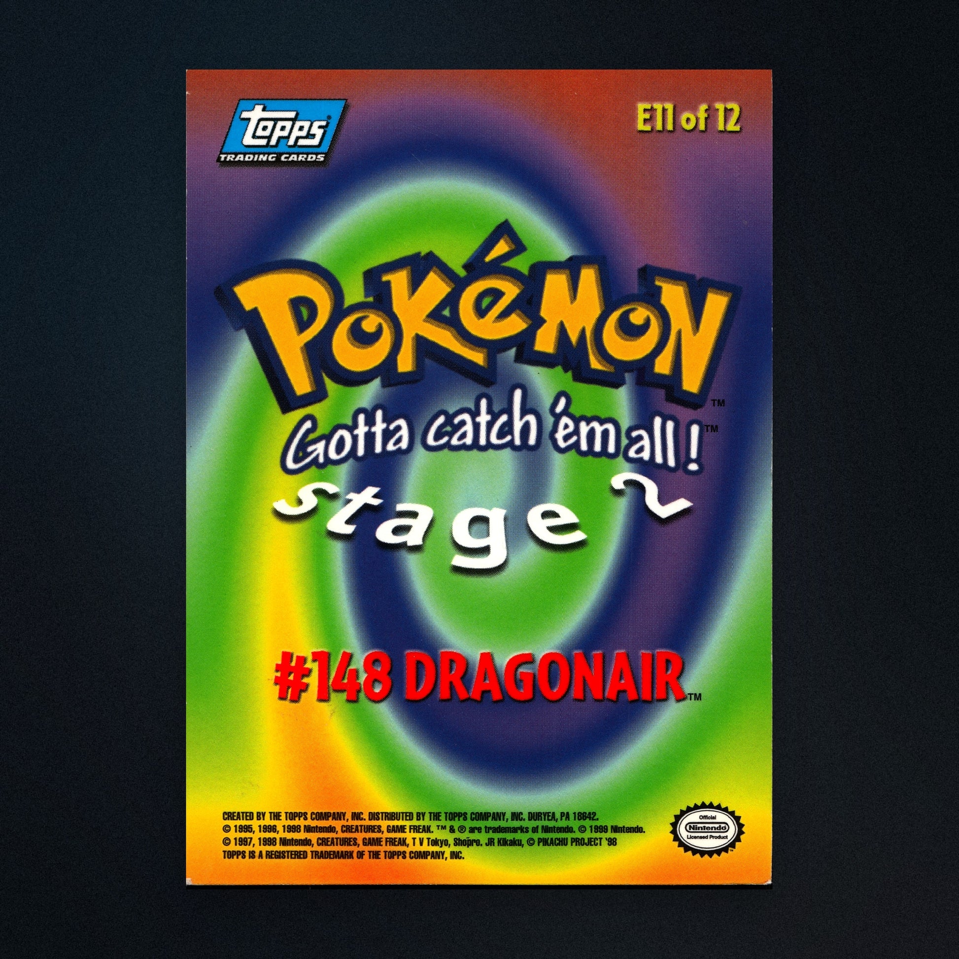 Dragonair #148 - 2000 Topps Pokémon TV Animation Series 3 Silver Foil - Lightly Played back