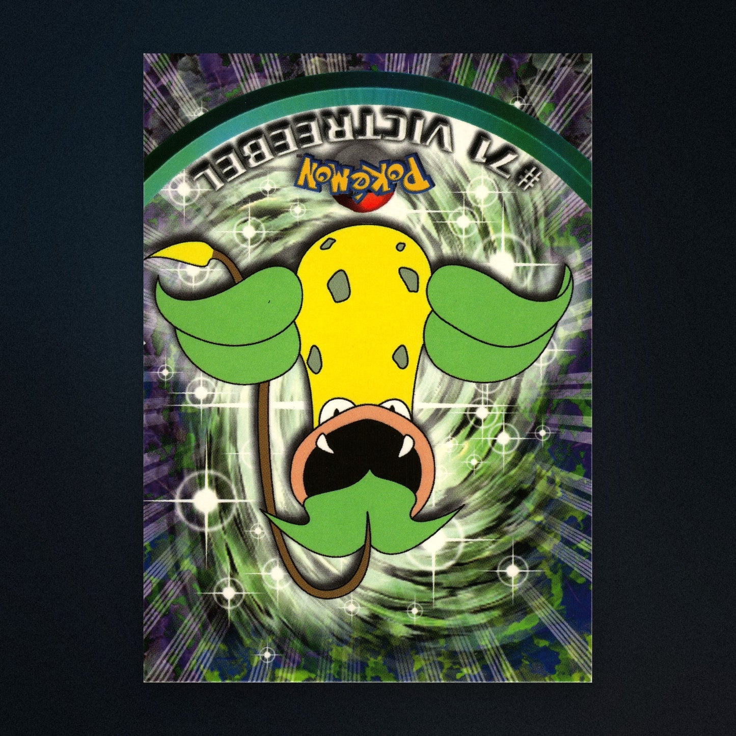 Victreebel #71 - 1999 Topps Pokémon TV Animation Series 1 Silver Foil - Lightly Played front