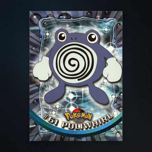Poliwhirl #61 - 1999 Topps Pokémon TV Animation Series 1 Silver Foil - Lightly Played front