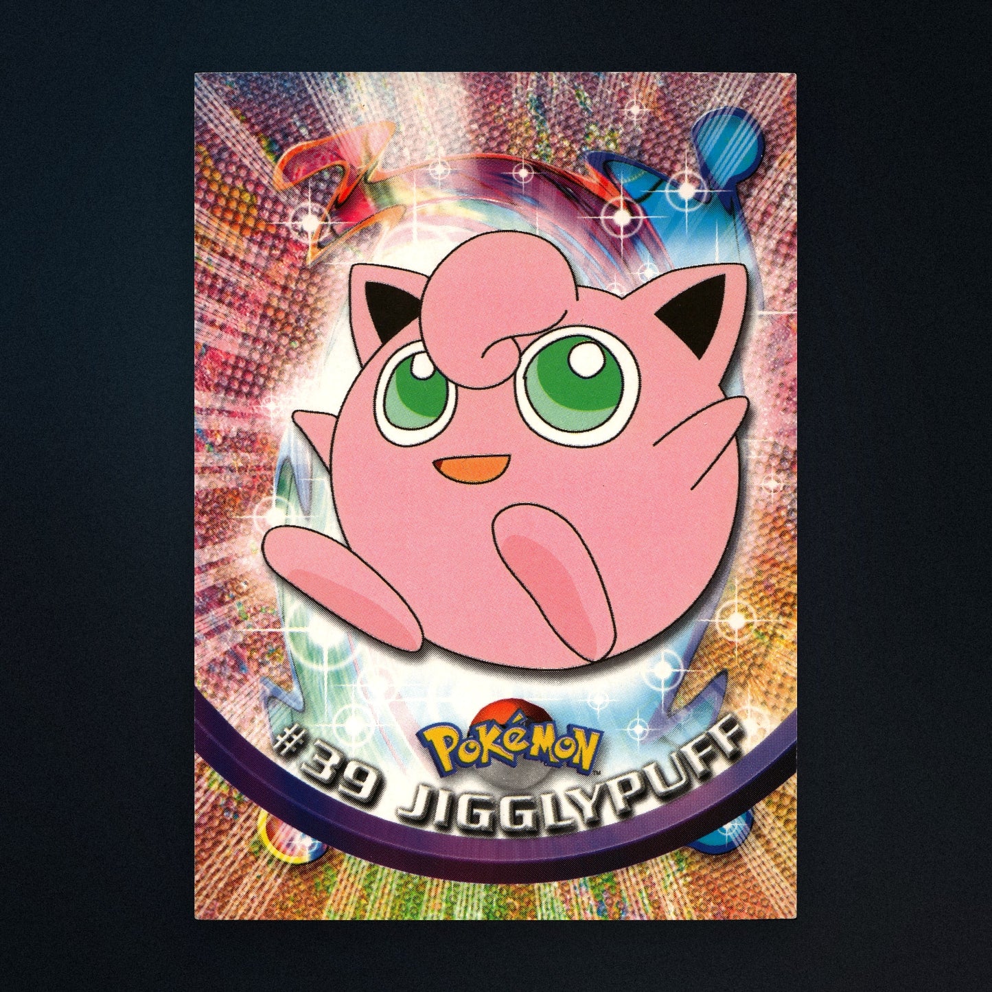 Jigglypuff #39 - 1999 Topps Pokémon TV Animation Series 1 Silver Foil - Moderately Played front