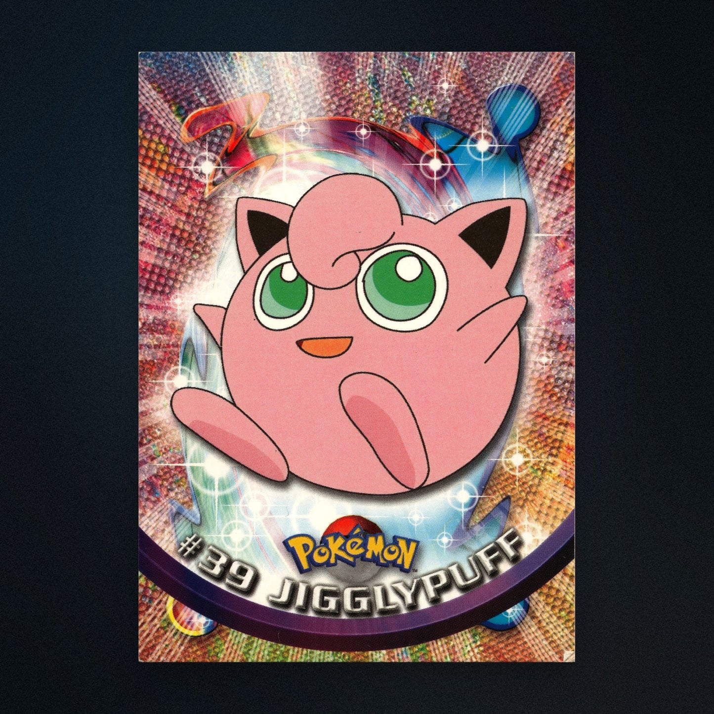 Jigglypuff #39 - 1999 Topps Pokémon TV Animation Series 1 Silver Foil - Lightly Played front