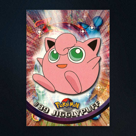 Jigglypuff #39 - 1999 Topps Pokémon TV Animation Series 1 Silver Foil - Lightly Played front