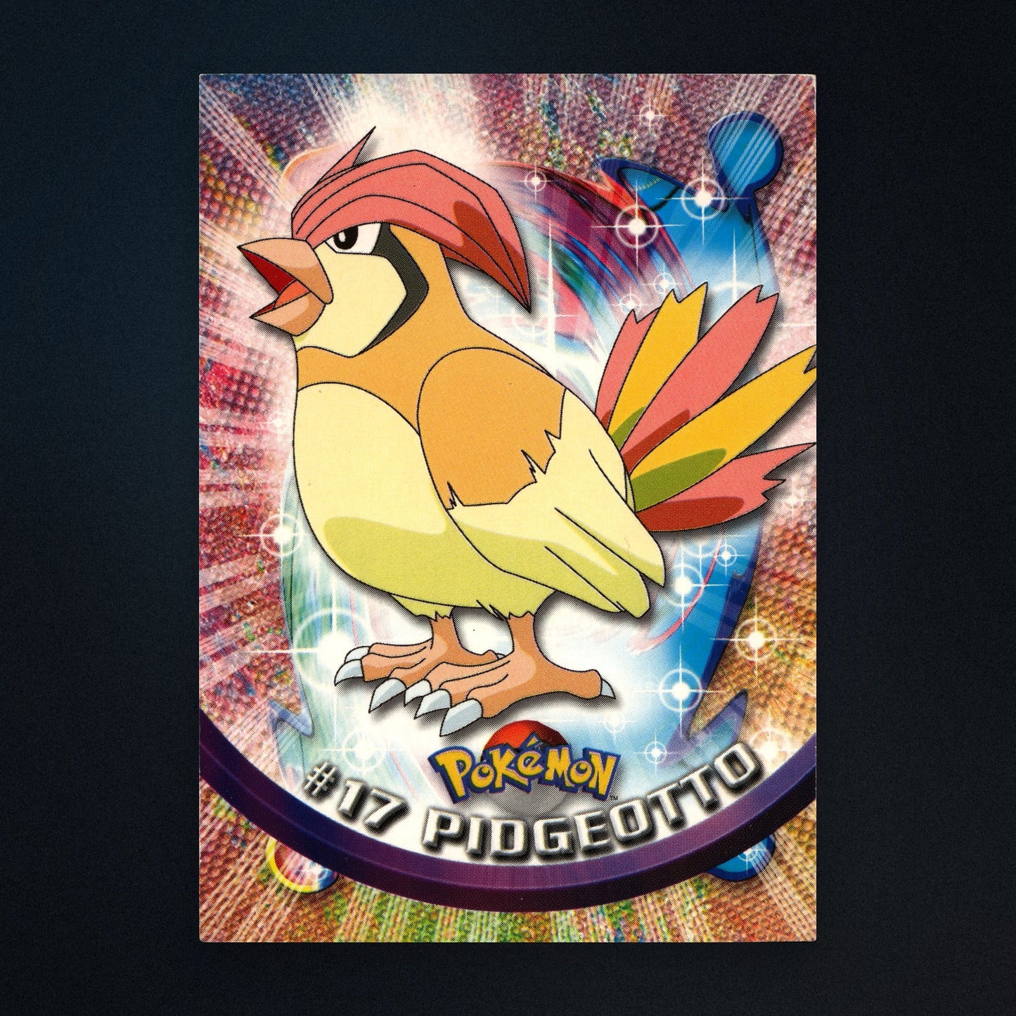 Pidgeotto #17 - 1999 Topps Pokémon TV Animation Series 1 Silver Foil - Moderately Played front