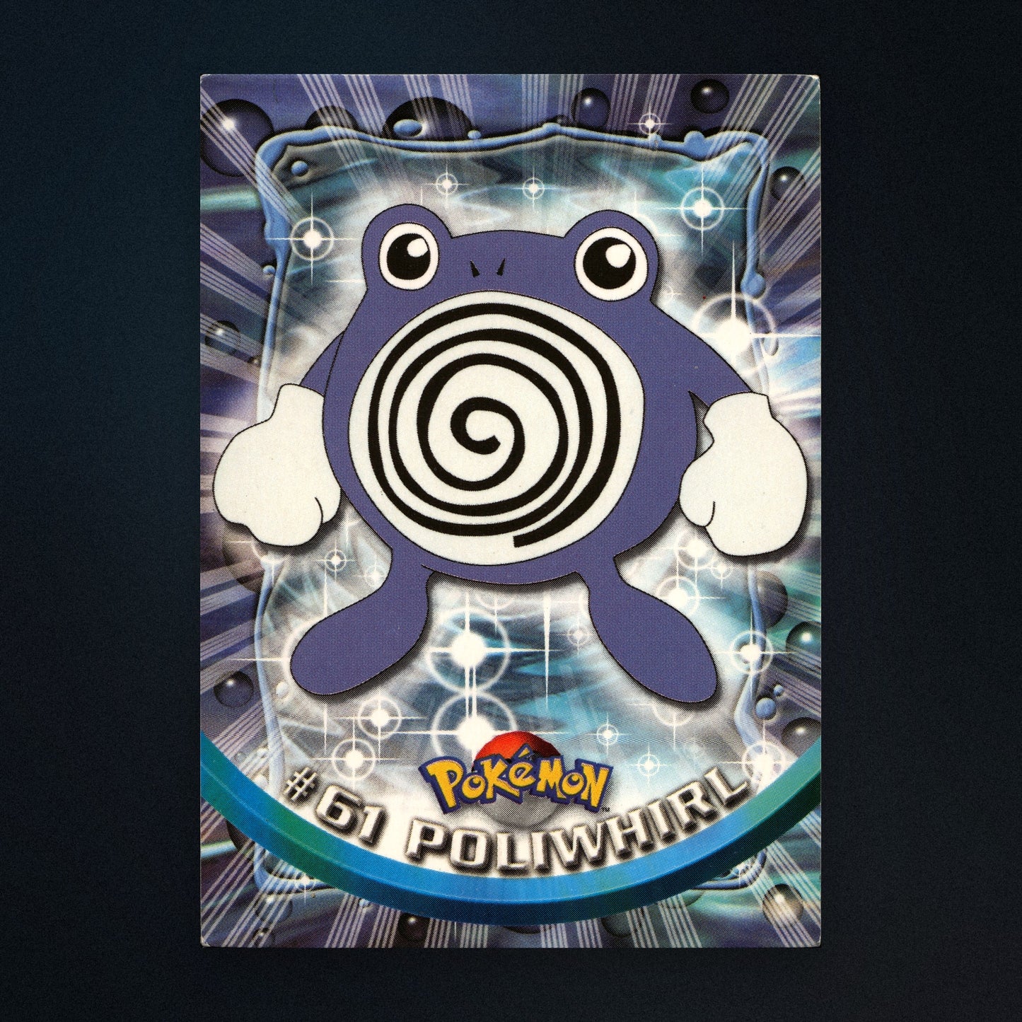 Poliwag #60 - 1999 Topps Pokémon TV Animation Series 1 Silver Foil - Moderately Played front
