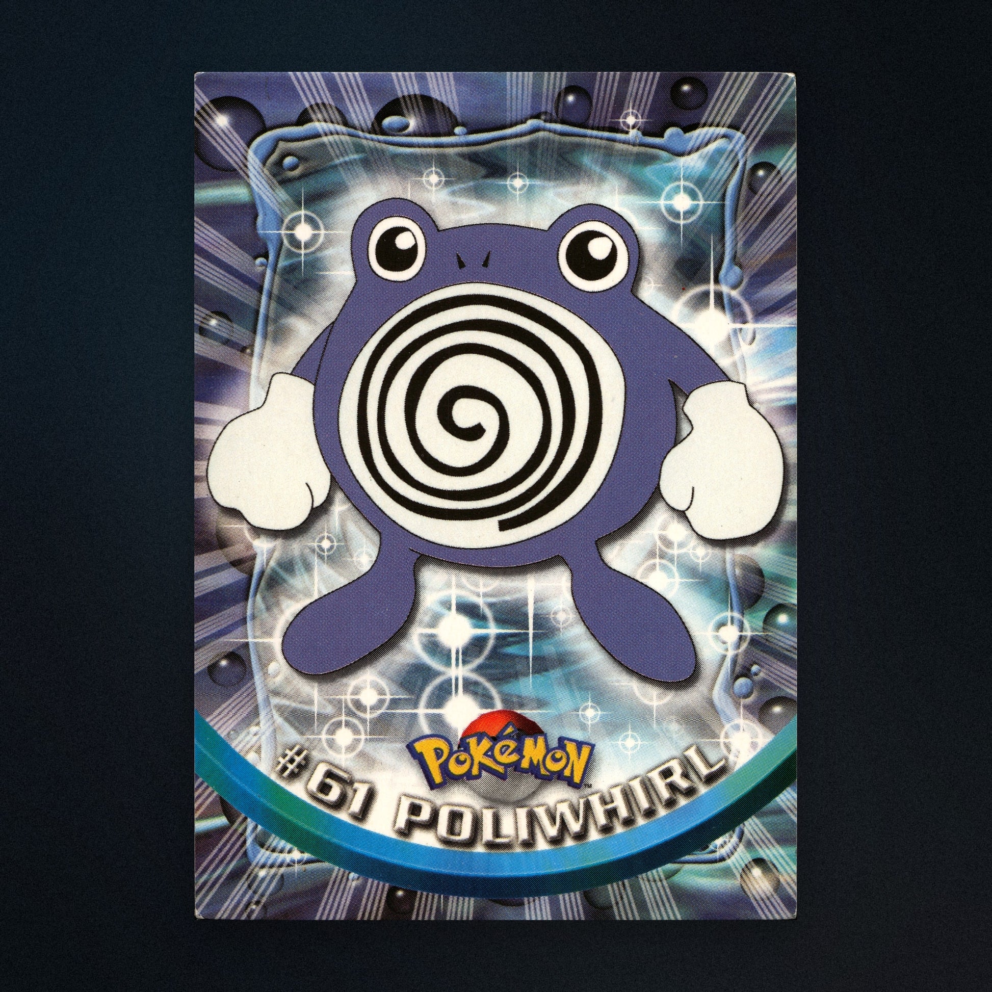 Poliwag #60 - 1999 Topps Pokémon TV Animation Series 1 Silver Foil - Moderately Played front