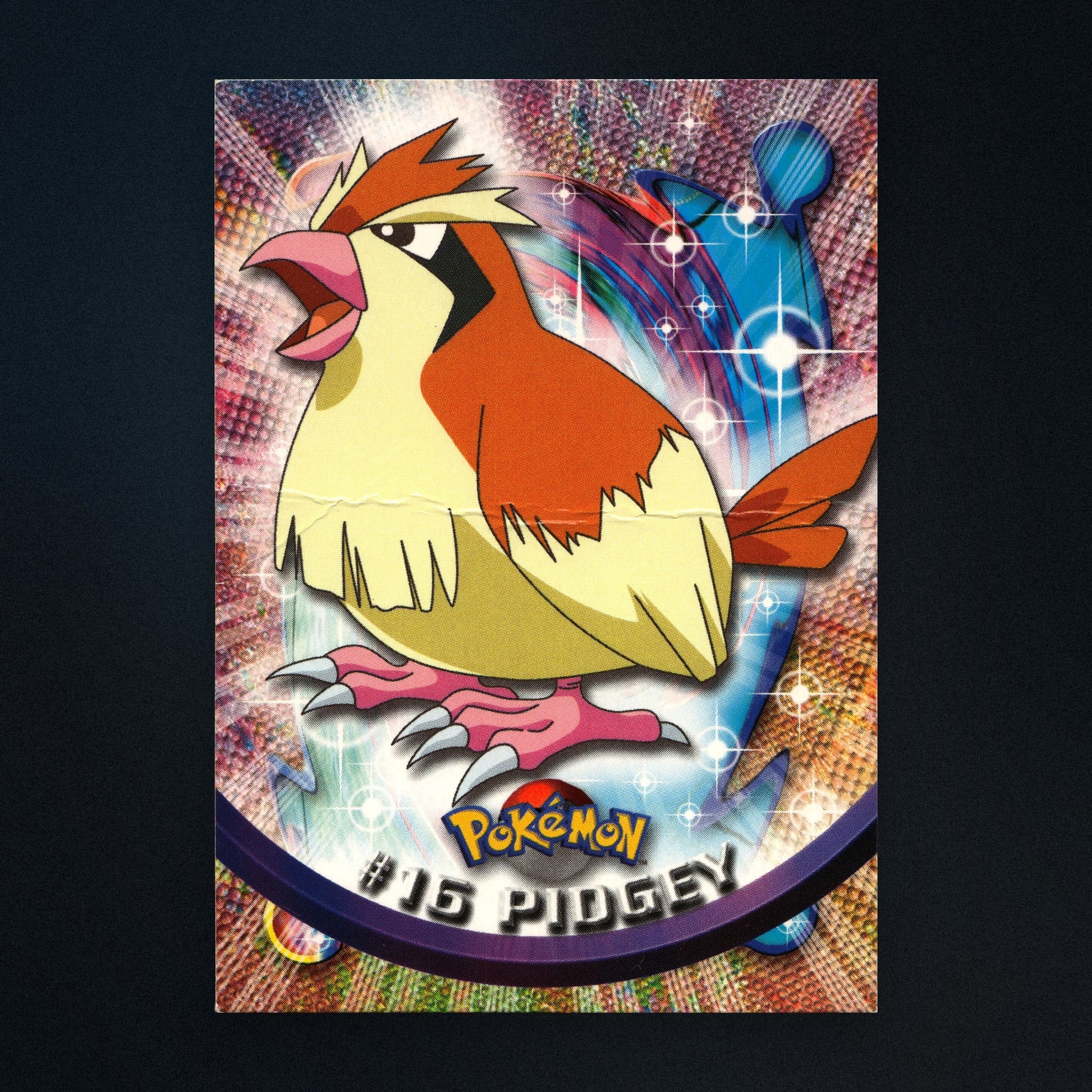 Pidgeotto #17 - 1999 Topps Pokémon TV Animation Series 1 Silver Foil - Moderately Played front