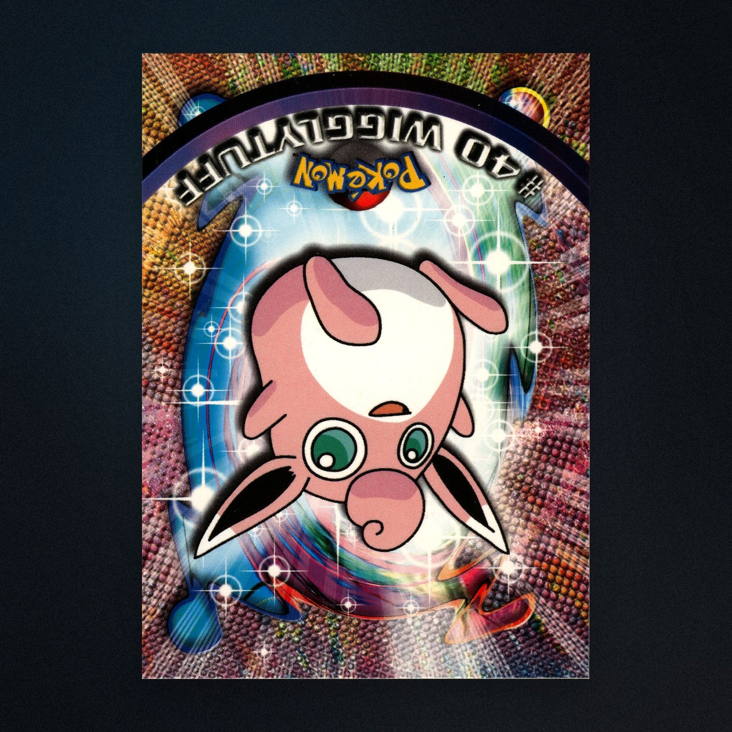 Wigglytuff #40 - 1999 Topps Pokémon TV Animation Series 1 Silver Foil - Moderately Played front