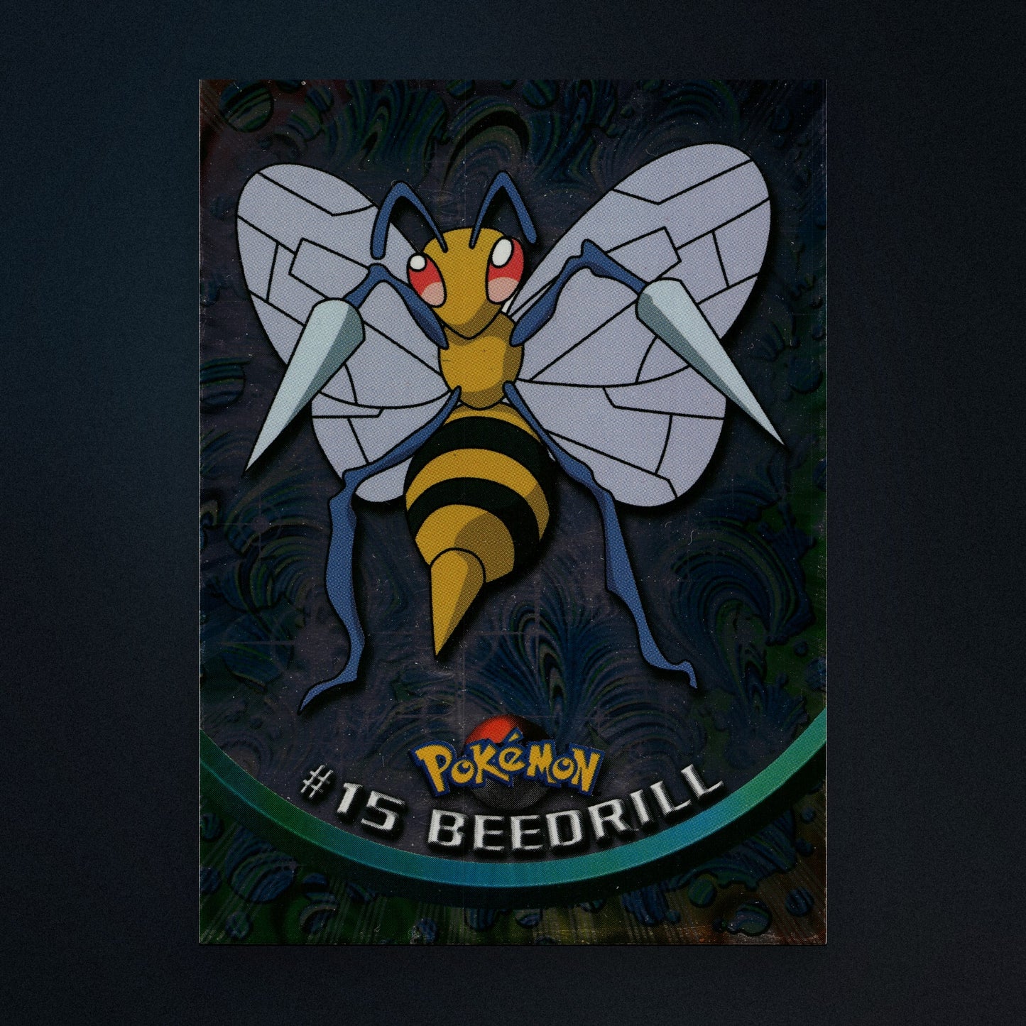 Beedrill #15 - 1999 Topps Pokémon TV Animation Series 1 Silver Foil - Lightly Played front