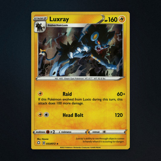 Luxray - 33/72 - Shining Fates - Holo - Near Mint front
