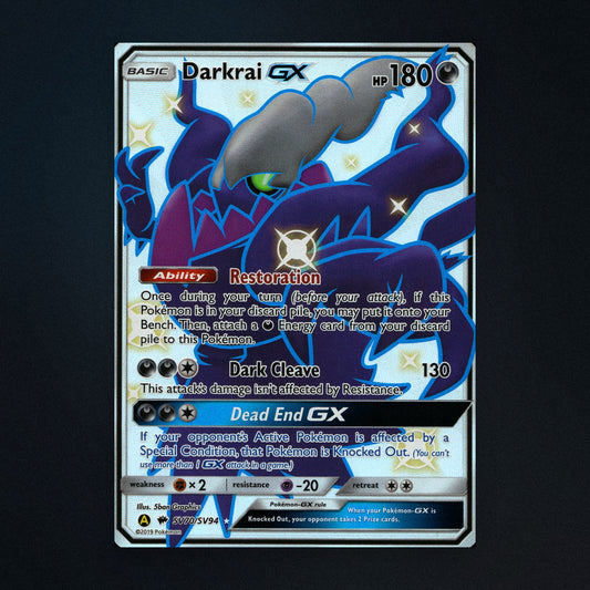 Darkrai GX - SV70/SV94 - Hidden Fates Shiny Vault - Shiny Vault Full Art Holo - Near Mint front