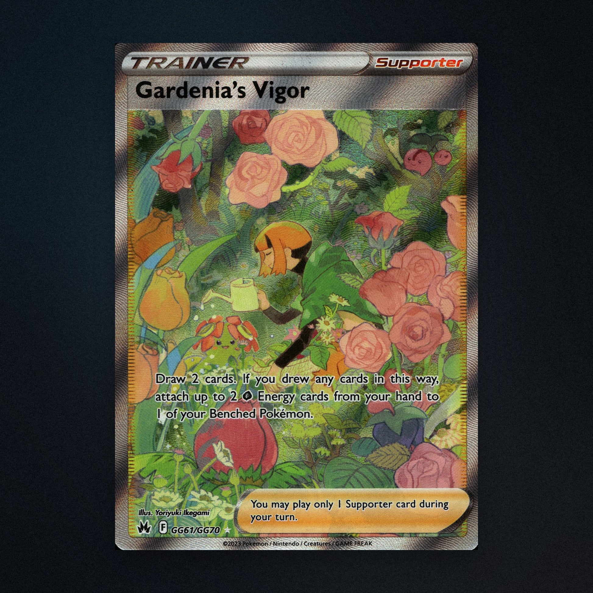 Gardenia's Vigor - GG61/GG70 - Crown Zenith Galarian Gallery - Galarian Gallery Full Art Holo - Near Mint front