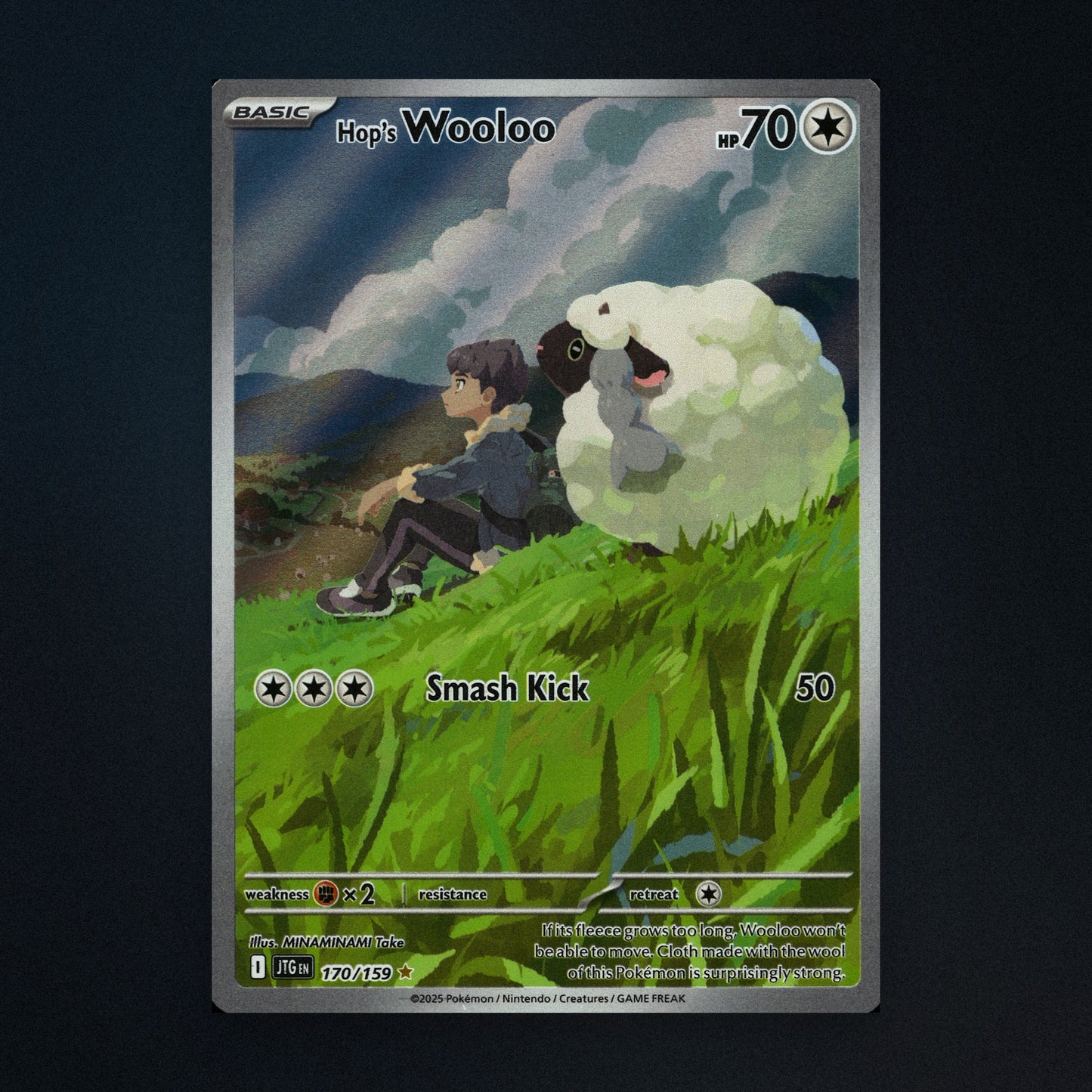 Hop's Wooloo - 170/159 - Journey Together - Illustration Rare Holo - Near Mint front