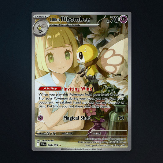 Lillie's Ribombee - 164/159 - Journey Together - Illustration Rare Holo - Near Mint front