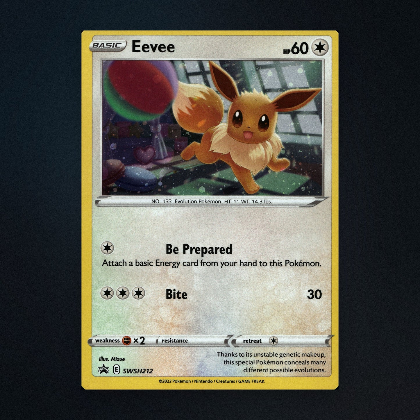 Eevee - SWSH212 - SWSH Black Star Promos - Holo - Lightly Played front