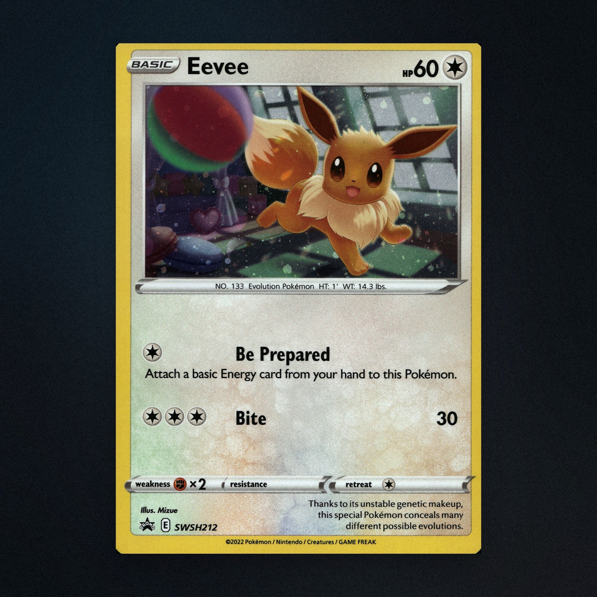 Eevee - SWSH212 - SWSH Black Star Promos - Holo - Lightly Played front
