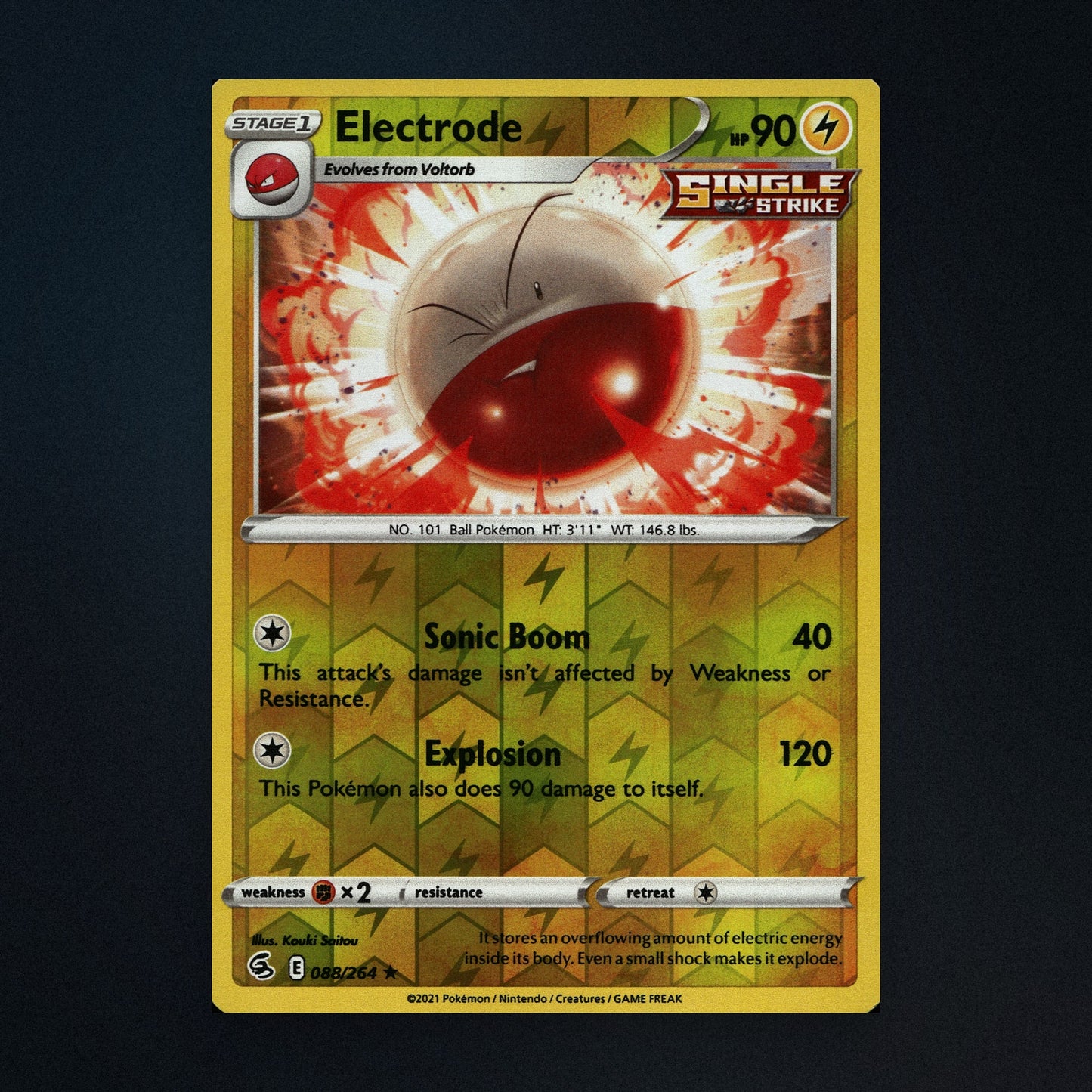Electrode - 088/264 - Fusion Strike - Reverse Holo - Lightly Played front