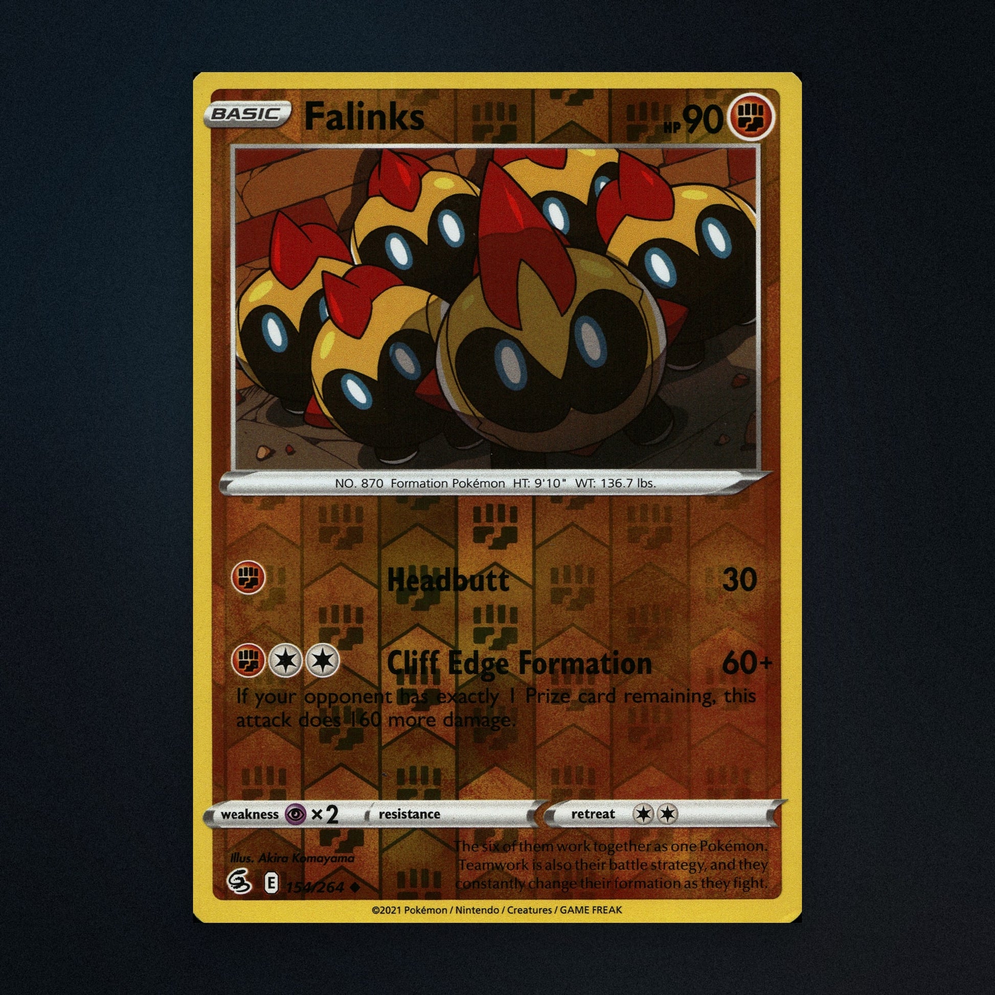 Falinks - 154/264 - Fusion Strike - Reverse Holo - Lightly Played front