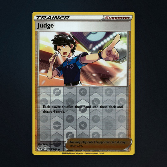 Judge - 235/264 - Fusion Strike - Reverse Holo - Lightly Played front