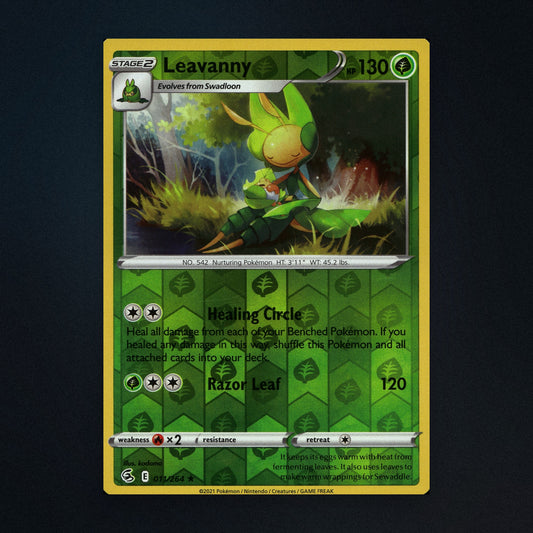 Leavanny - 011/264 - Fusion Strike - Reverse Holo - Lightly Played front