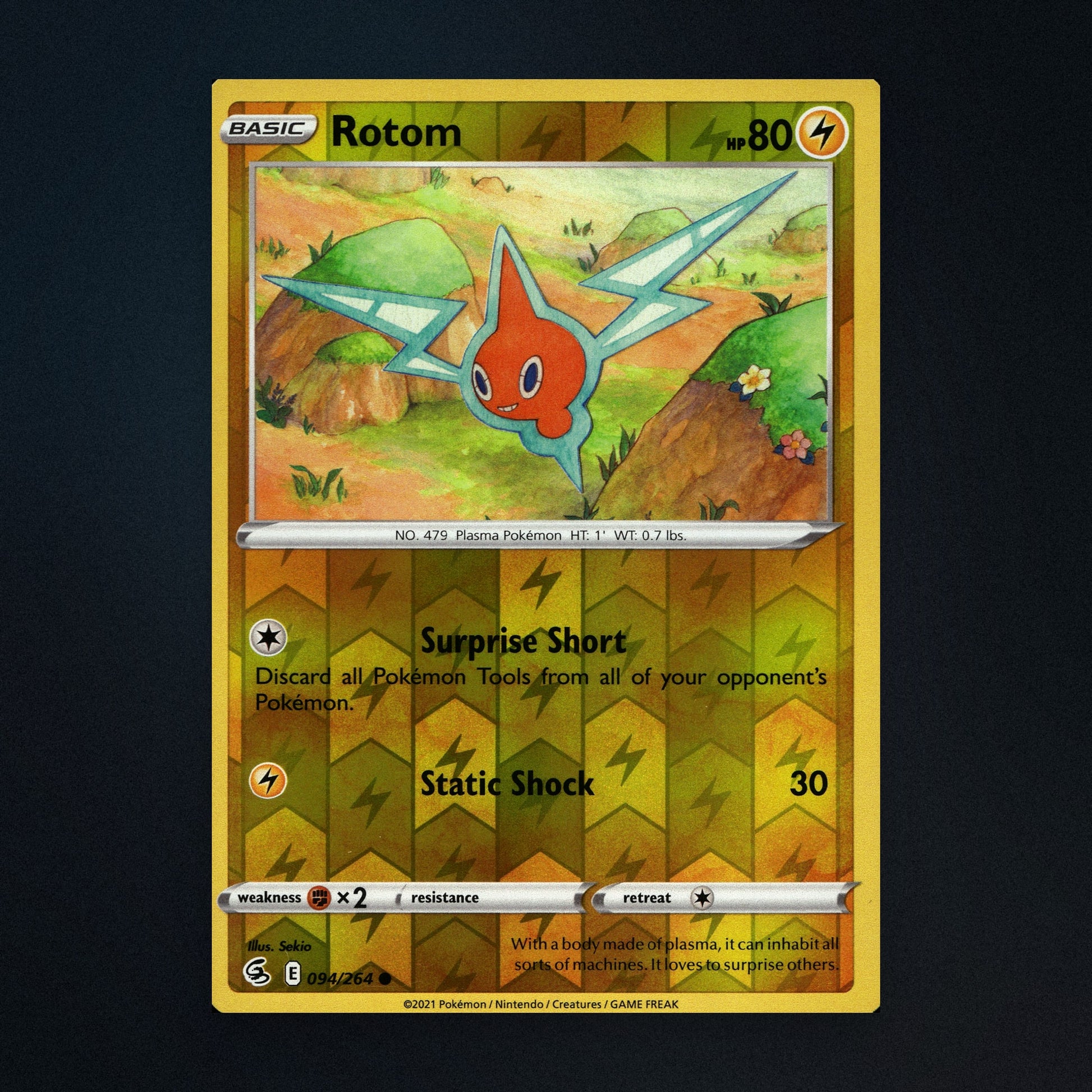 Rotom - 094/264 - Fusion Strike - Reverse Holo - Near Mint front
