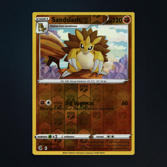 Sandslash - 132/264 - Fusion Strike - Reverse Holo - Moderately Played front