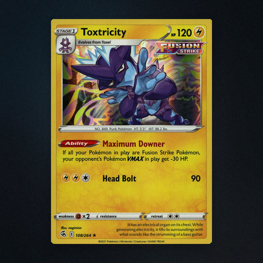 Toxtricity - 108/264 - Fusion Strike - Holo - Near Mint front