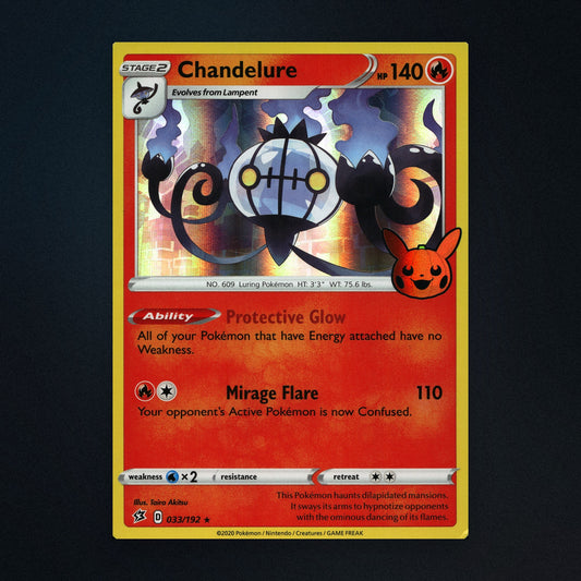 Chandelure - 033/192 - Rebel Clash - Holo - Near Mint front
