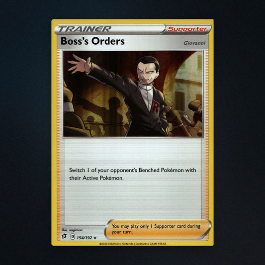 Boss's Orders (Giovanni) - 154/192 - Rebel Clash - Holo - Moderately Played front