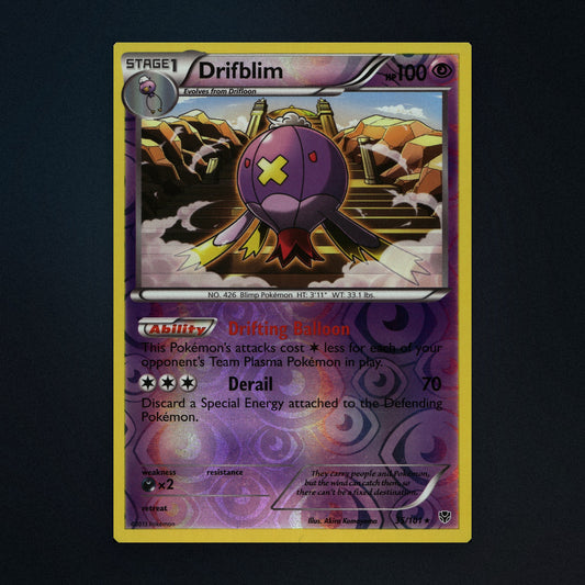 Drifblim - 35/101 - Plasma Blast - Reverse Holo - Lightly Played front