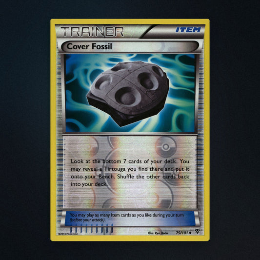 Cover Fossil - 79/101 - Plasma Blast - Reverse Holo - Moderately Played front