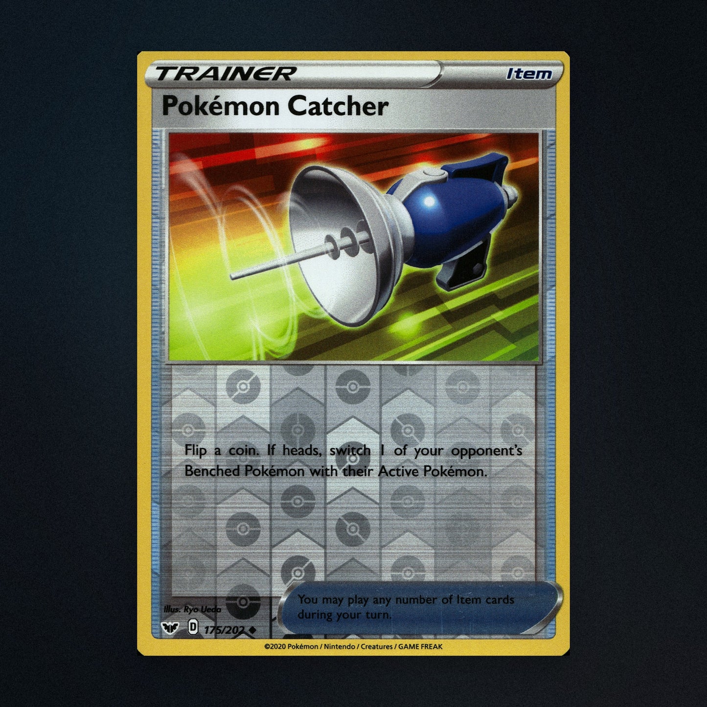 Pokémon Catcher - 175/202 - Sword & Shield - Reverse Holo - Near Mint front