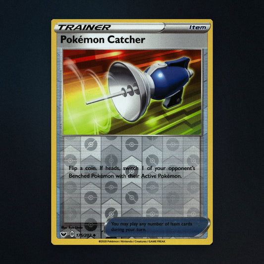 Pokémon Catcher - 175/202 - Sword & Shield - Reverse Holo - Near Mint front