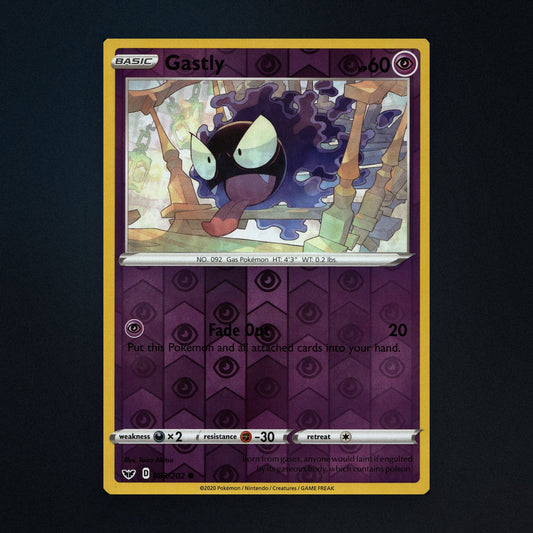 Gastly - 083/202 - Sword & Shield - Reverse Holo - Lightly Played front