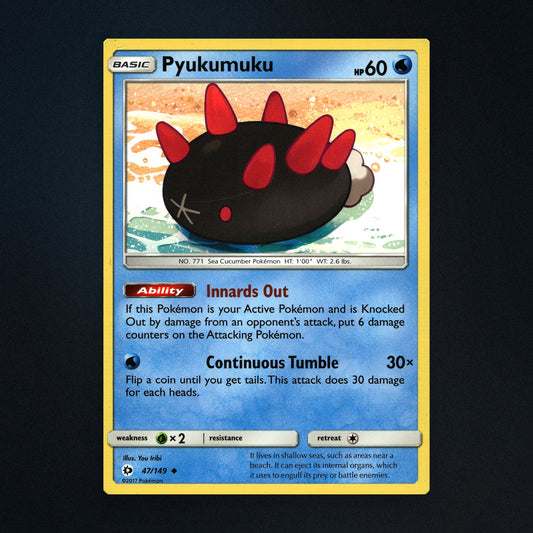 Pyukumuku - 47/149 - Sun & Moon - Heavily Played front