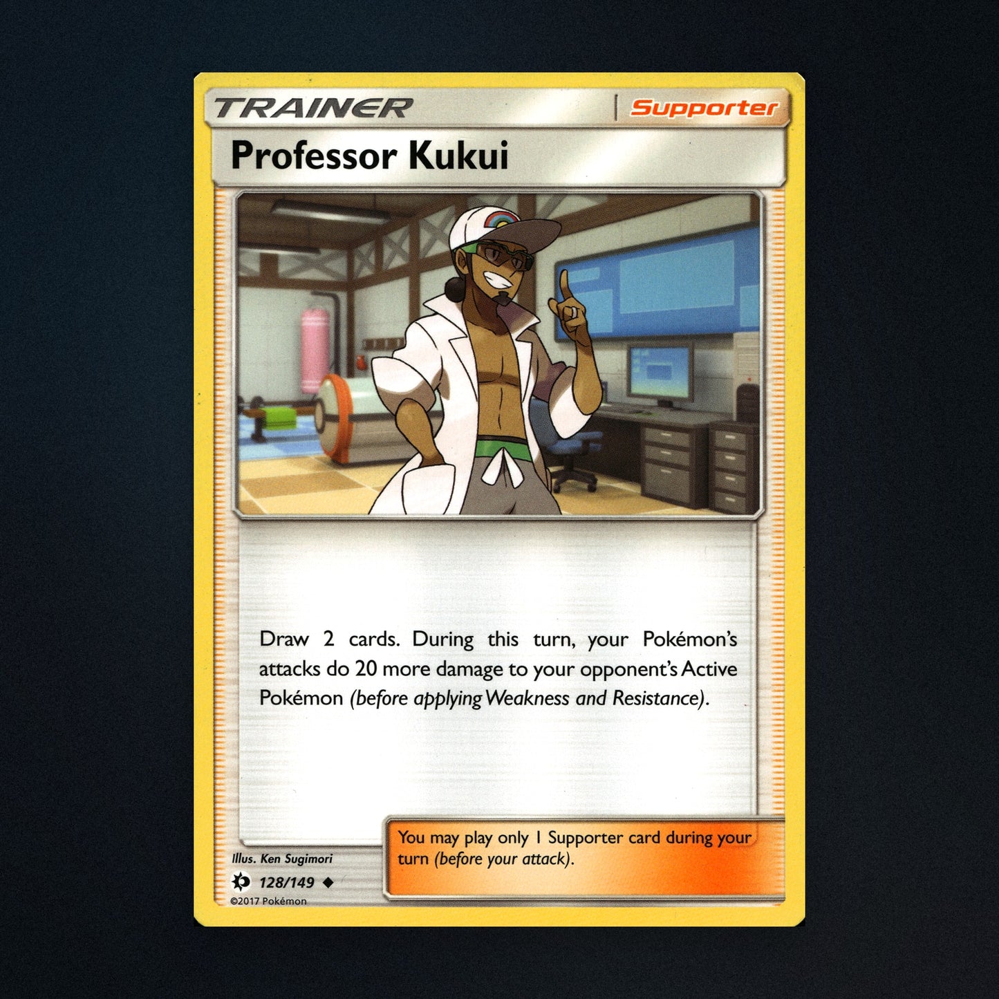 Professor Kukui - 128/149 - Sun & Moon - Moderately Played front