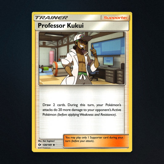 Professor Kukui - 128/149 - Sun & Moon - Moderately Played front