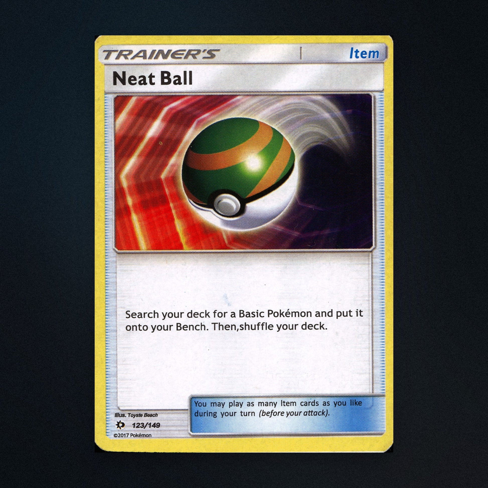 Nest Ball - 123/149 - Sun & Moon - Heavily Played front