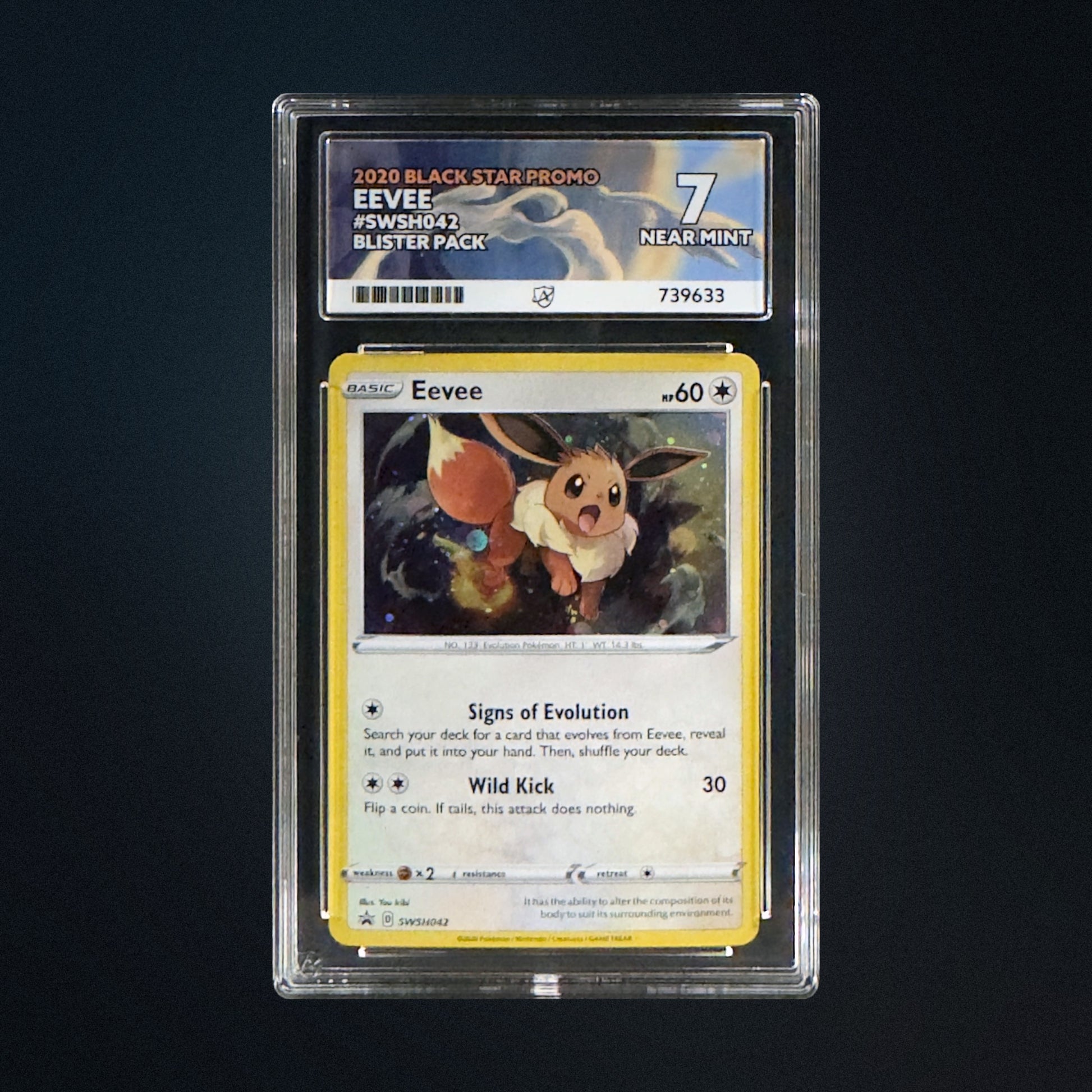 2020 Pokemon Promo Eevee SWSH042 ACE 7 front