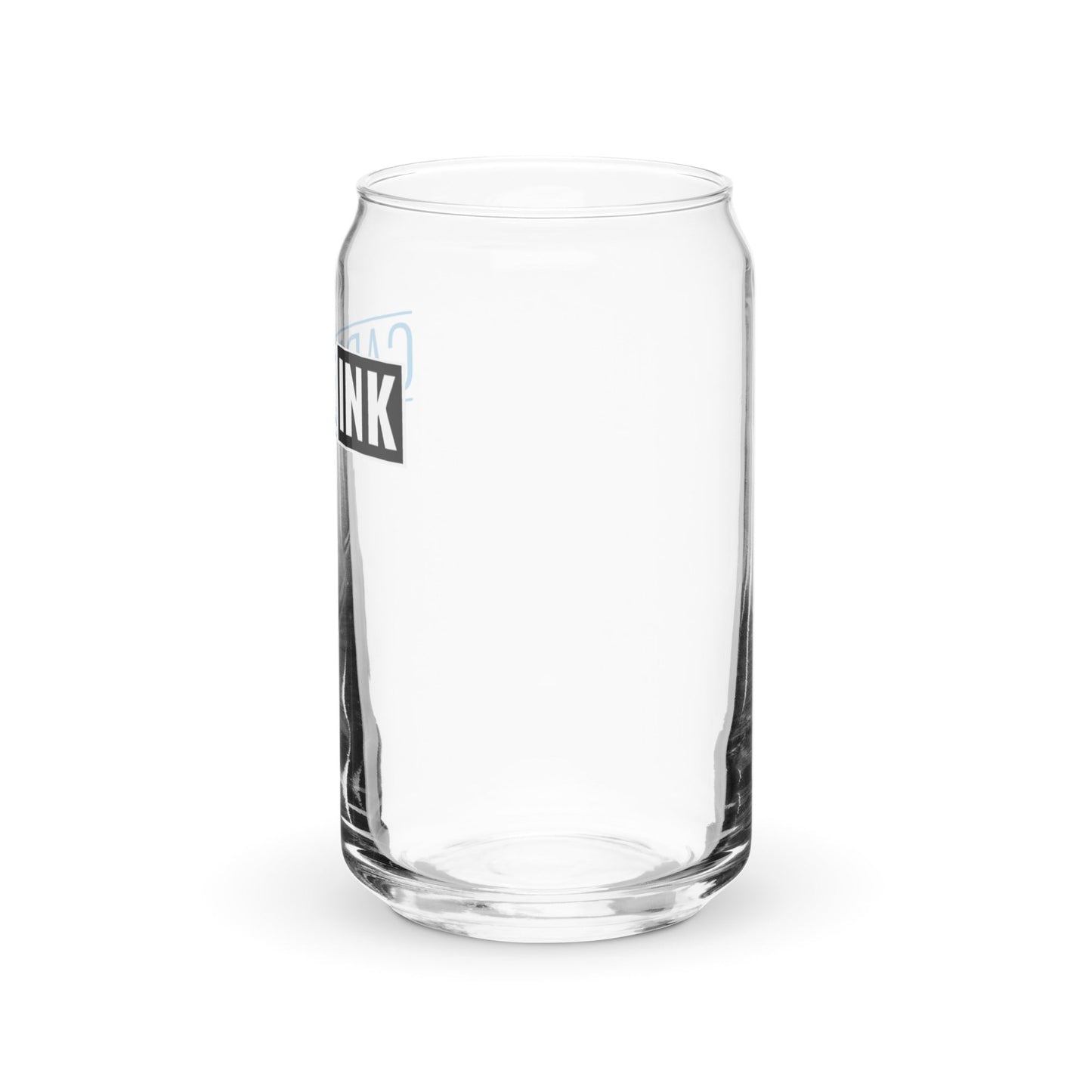 Card & Ink Can Glass left Printful mockup