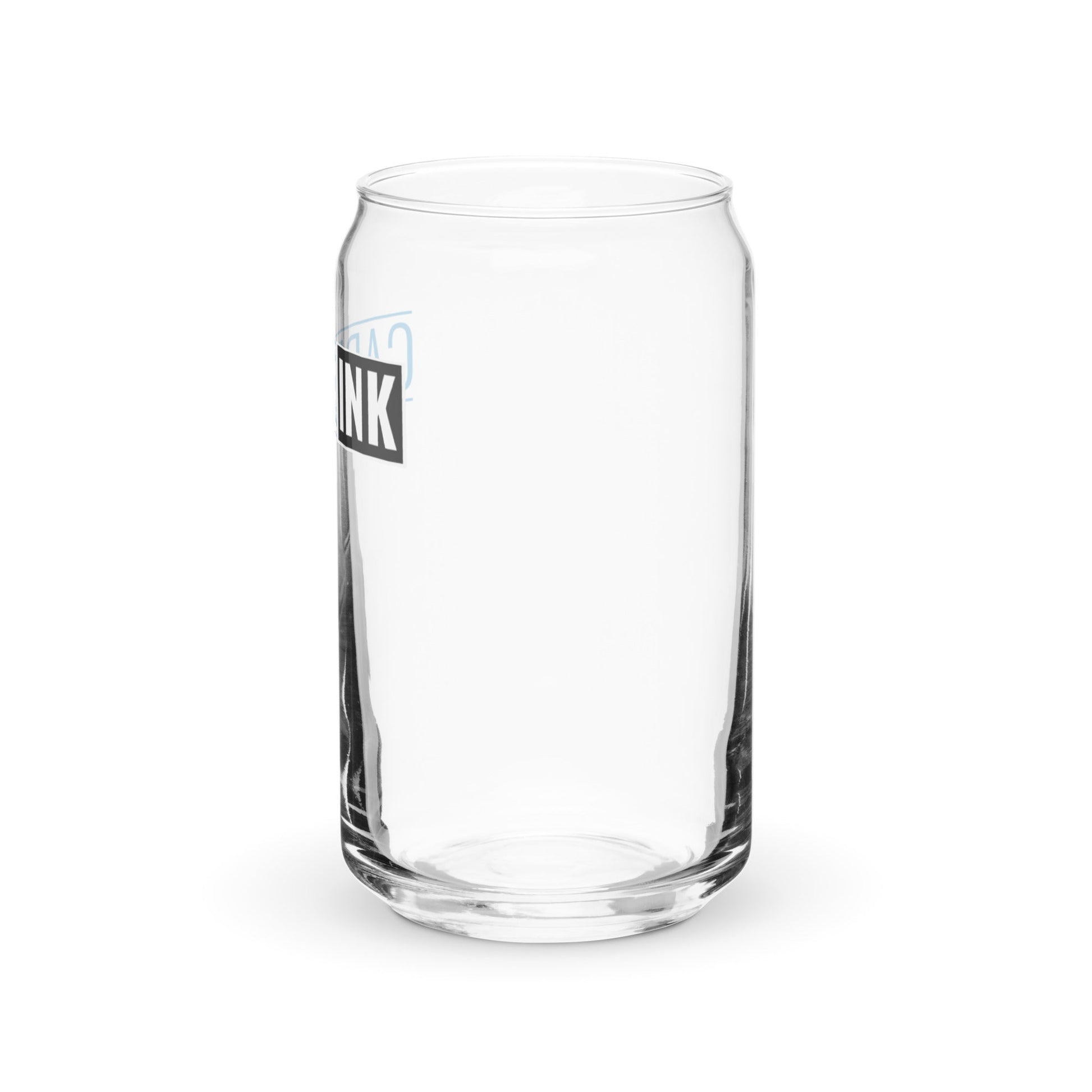 Card & Ink Can Glass left Printful mockup
