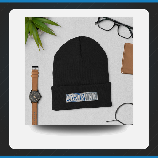 Card & Ink Cuffed Beanie branded product image