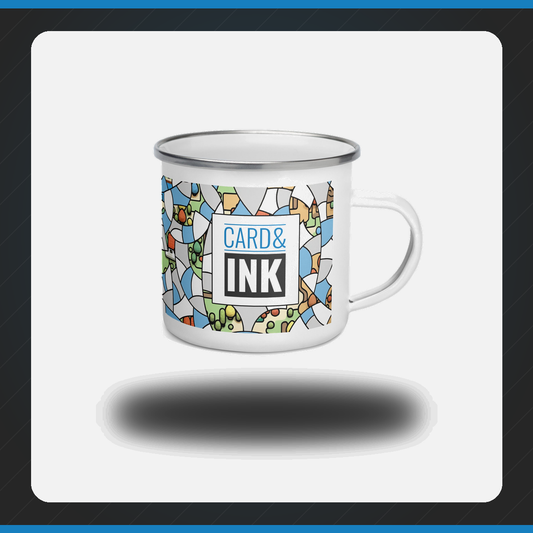 Card & Ink Enamel Mug branded product image