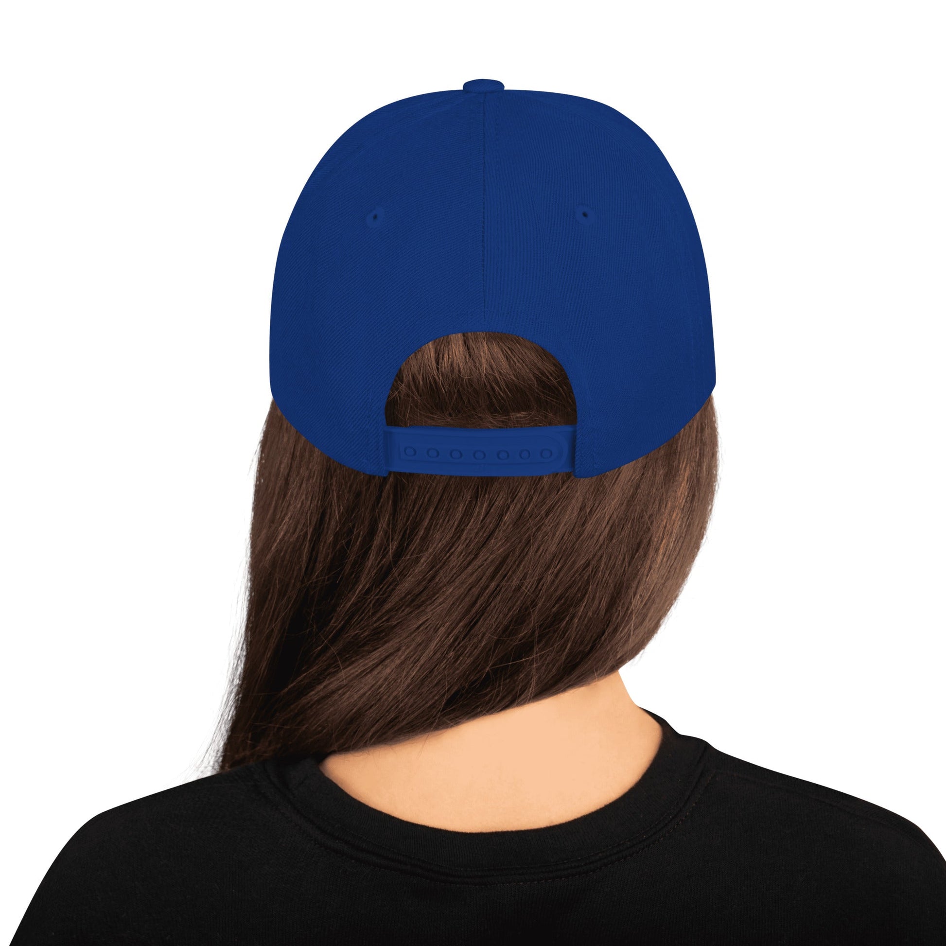 Card & Ink Snapback Hat back Printful mockup