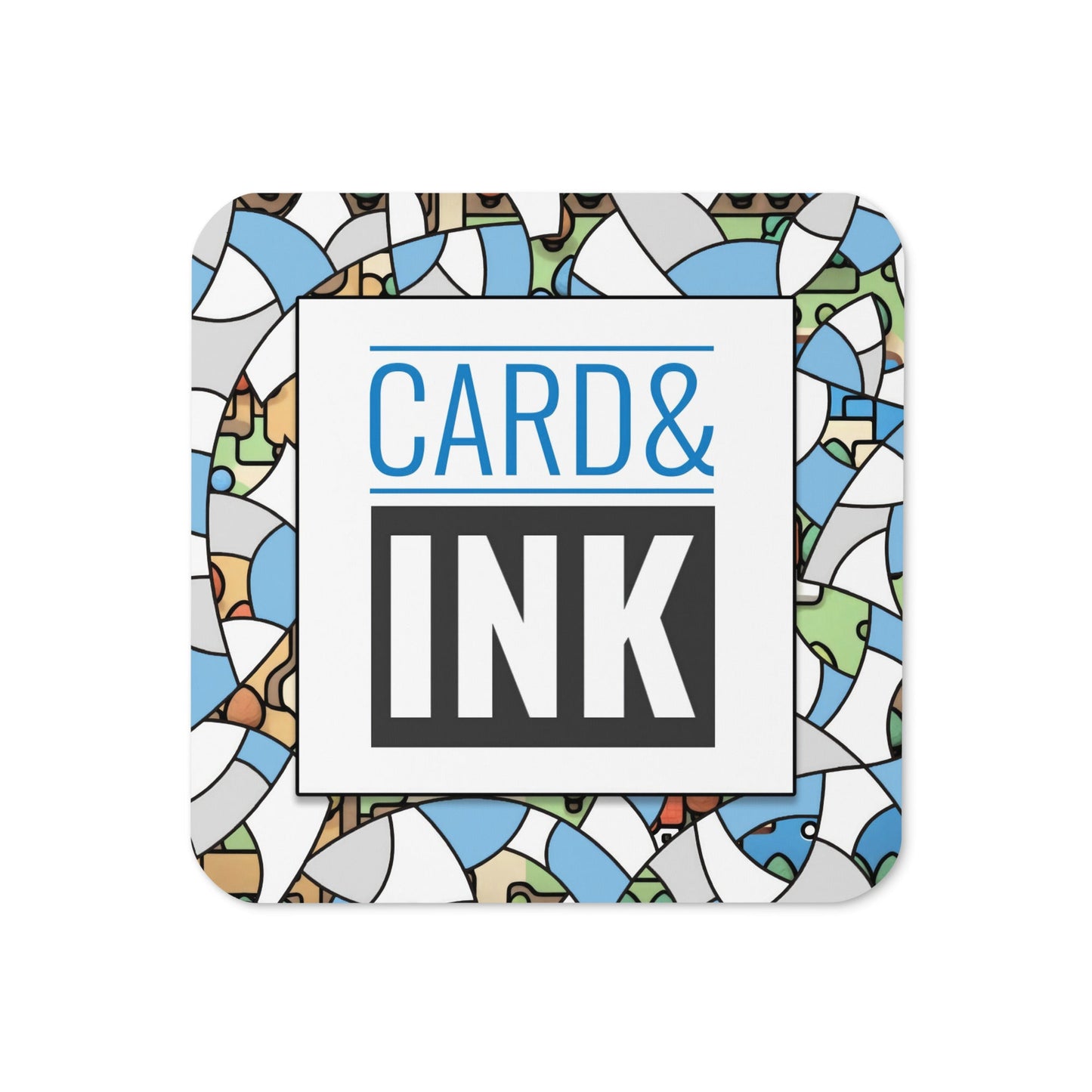 Card & Ink Cork Coaster product mockup